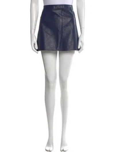 Pre-owned Courrèges Embroidered Accent Mini Skirt In Black