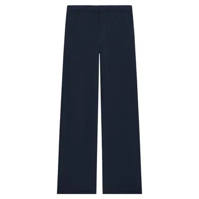 Courrèges Embroidered Fleece Pants In Black