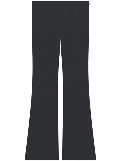Courrèges Hose Mit Logo-stickerei In Black