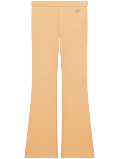 Courrèges Hose Mit Logo-stickerei In Neutrals