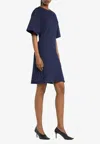 Courrèges T-shirt Mini Dres In Blue