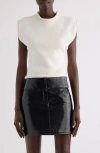 Courrèges Embroidered Logo Sweater In Heritage White