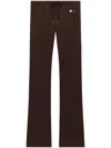Courrèges Embroidered-logo Track Pants In Brown