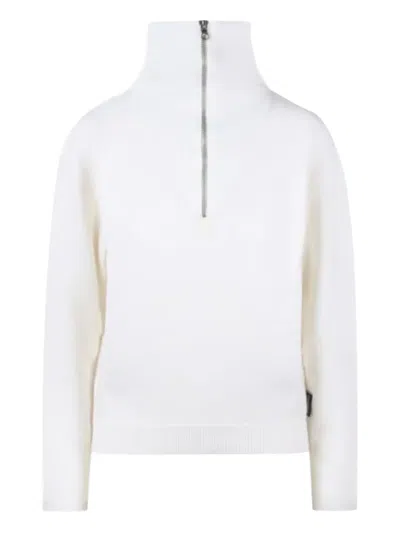 Courrèges Cardigan Mit Reissverschluss In White