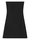 Courrèges Bustiere Lingerie Jersey Dress Woman Black In Black