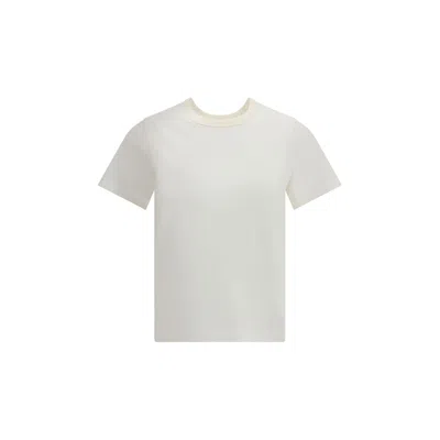 Courrèges Embroidered Logo T-shirt In White