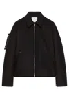 Courrèges Emporio Armani Lightweight Nylon Hooded Jacket In Black