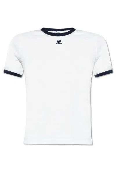 Courrèges Courreges T-shirt Woman In White