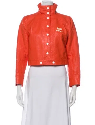 Pre-owned Courrèges Evening Jacket In Orange