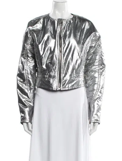 Pre-owned Courrèges Evening Jacket In Silver