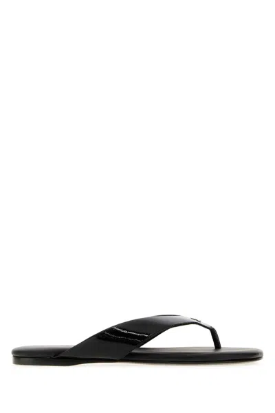 Courrèges Courreges Fabric Upper Slipper In Black