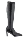 Courrèges Courreges Faux Patent Leather Boots Women In Black