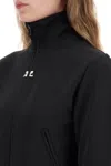 Courrèges Courreges Interlock Jersey Track Jacket For Athletic In Black