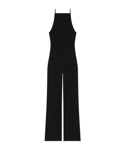 Courrèges Flared Jumpsuit In Black