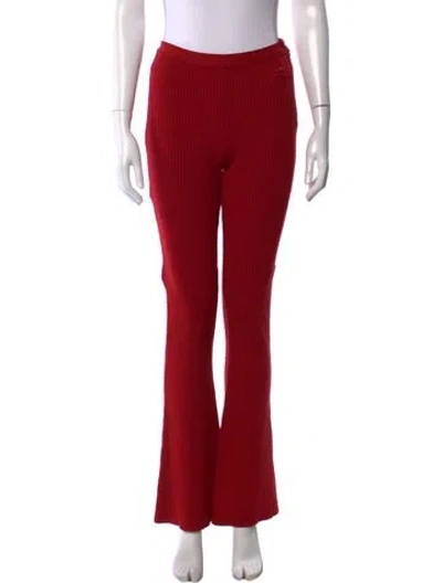 Pre-owned Courrèges Flared Pants In Red
