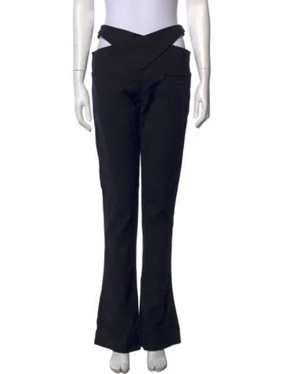 Pre-owned Courrèges Flared Pants In Black
