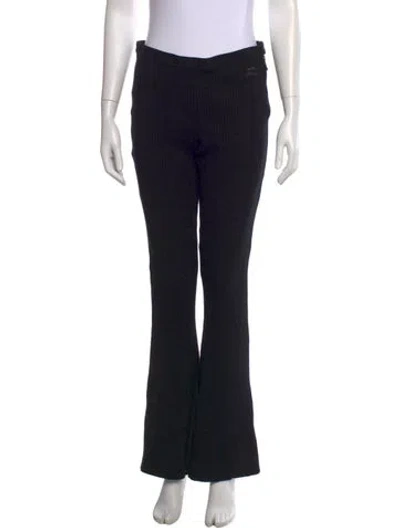 Pre-owned Courrèges Flared Pants In Black