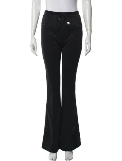 Pre-owned Courrèges Flared Pants In Black