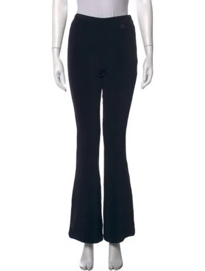 Pre-owned Courrèges Flared Pants In Black