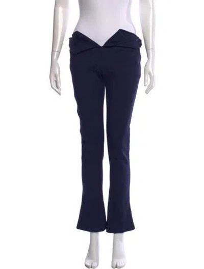 Pre-owned Courrèges Flared Pants In Blue