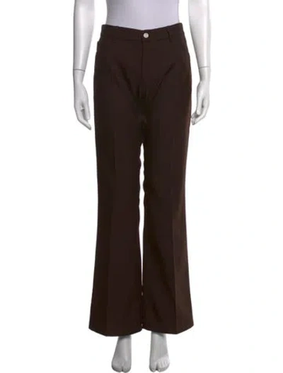 Pre-owned Courrèges Flared Pants In Brown