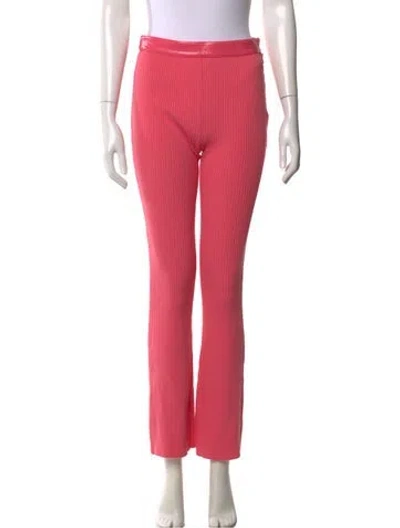 Pre-owned Courrèges Flared Pants In Pink