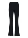 Courrèges Flared Trousers With Cut Out Details In Negro
