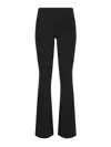 Courrèges Flared Trousers With Cut Out Details In Black