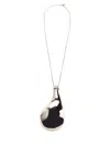 Courrèges Flask Necklace In Silver