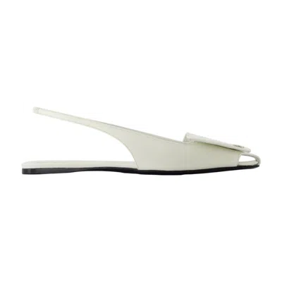Courrèges Flat Sandals In White