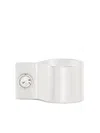Courrèges Fold Strass Ring In White