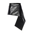 Courrèges Fold Vinyl Mini Skirt In Black