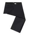 Courrèges Folded Panelled Mini Skirt In Black