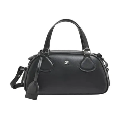 Courrèges Friday Bowling Baguette Bag In Black