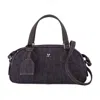 Shop Courrèges Friday Bowling Baguette Crossbody - Leather - Grey In Black