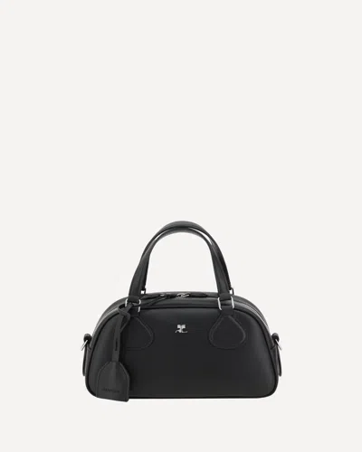Courrèges Friday Bowling Handbag In Black