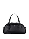 Courrèges Courreges Pre Friday Leather Bowling Bag In Black