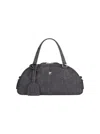 Courrèges Friday Denim Bowling Bag Dark Heather Grey