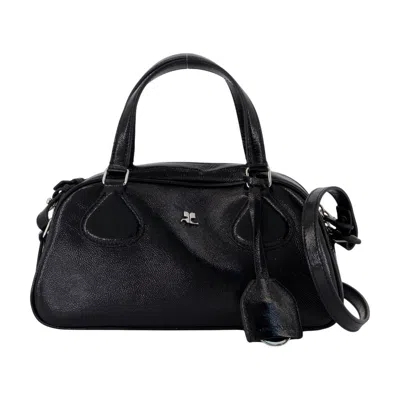 Courrèges Courregès Friday Leather Bag With Top Handle In Pattern
