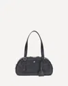 Courrèges Black Calf Leather Bos Taurus Shoulder Bag