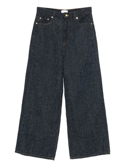 Courrèges Ganni Baggy Denim Jeans In Blue