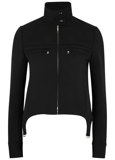 Courrèges Garter Twill Jacket In Black