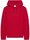 Courrèges Buttoned Hoodie In Rot