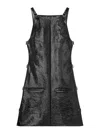 Courrèges Black Multi Sangle Vinile A Line Dress In Black