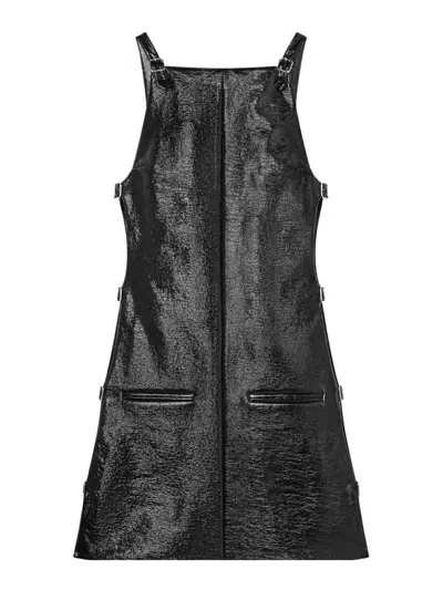 COURRÈGES VESTIDO MIDI - NEGRO