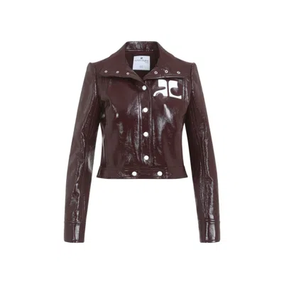 COURRÈGES COURRÈGES GLOSSY RED VINYL JACKET