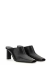 Courrèges Goat Leather Mule In Black