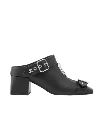 COURRÈGES GOGO 55MM LEATHER MULES