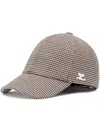 Courrèges Gogo Checked Cap In Brown