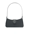 Courrèges Gogo Leather Shoulder Bag In Black